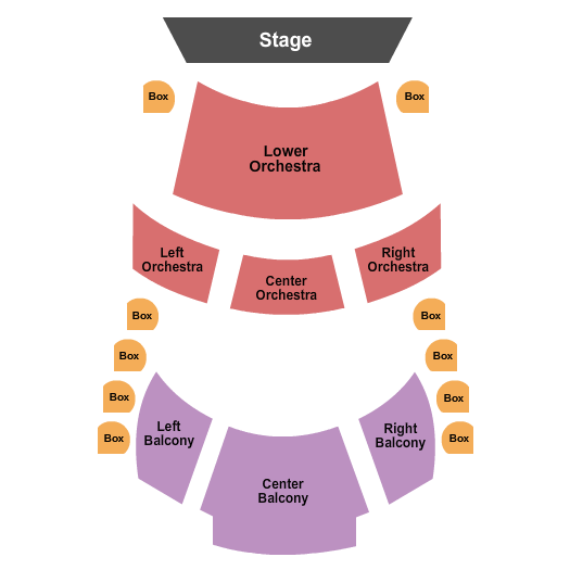 Coca-Cola Stage Christmas Carol Seating Chart